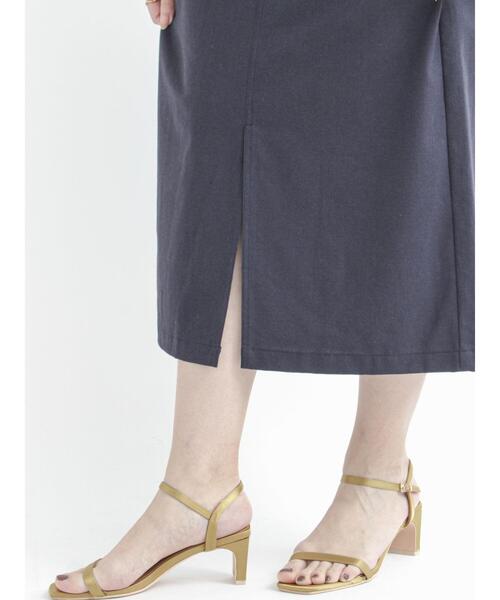 Te chichi(テチチ)の「麻混キャンバスタイトスカート(スカート・レディース・グレー/グリーン/ネイビー/カーキ・SMALL/MEDIUM)」の14枚目の写真