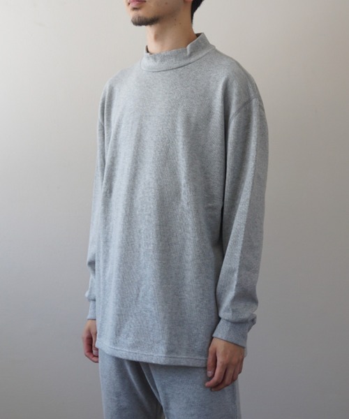 LOCALINA（ロカリナ）の「flatseam mockneck L/S tee（Tシャツ/カットソー・メンズ・グレー・1）」の3枚目の写真