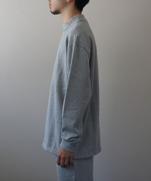 LOCALINA（ロカリナ）の「flatseam mockneck L/S tee（Tシャツ/カットソー・メンズ・グレー・1）」の4枚目の写真