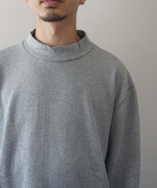 LOCALINA（ロカリナ）の「flatseam mockneck L/S tee（Tシャツ/カットソー・メンズ・グレー・1）」の6枚目の写真