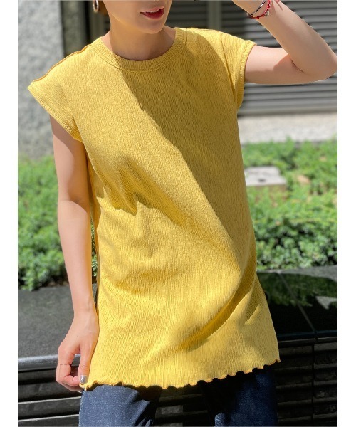 BEARDSLEY(ビアズリー)の「《FRIPIER》メローフレンチカットソー(Tシャツ/カットソー・レディース・ホワイト/ブラック/イエロー/ブロンズ/グリーン系その他2・FREE)」の18枚目の写真