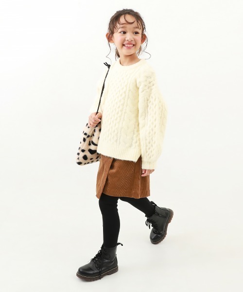 devirock（デビロック）の「無地厚手レギンス（レギンス/スパッツ・キッズ・ブラック/パープル系その他/ヘザーチャコール・80ｃｍ/90cm/110cm/100cm/120cm/130cm/140cm/150cm/160cm）」の11枚目の写真