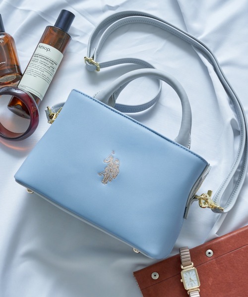 U.S. POLO ASSN.（ユーエスポロアッスン）の「【U.S. POLO ASSN.】ミニハンド　トートＳ USPA-2618 ※（トートバッグ・レディース・ブラック/ベージュ/グレー/ブルー/ホワイト系1/ホワイト系その他2/ピンク・FREE）」の7枚目の写真