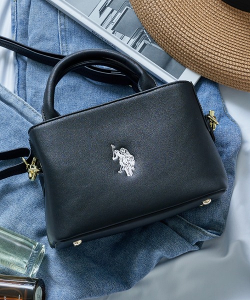 U.S. POLO ASSN.（ユーエスポロアッスン）の「【U.S. POLO ASSN.】ミニハンド　トートＳ USPA-2618 ※（トートバッグ・レディース・ブラック/ベージュ/グレー/ブルー/ホワイト系1/ホワイト系その他2/ピンク・FREE）」の4枚目の写真