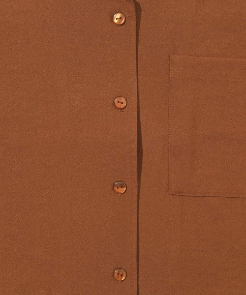 repipi armario（レピピ アルマリオ）の「セーラーシャツジャケットセットアップ（シャツ/ブラウス・キッズ・ブラック/ブラウン系/オレンジ系/グリーン系・SMALL/MEDIUM/LARGE）」の6枚目の写真