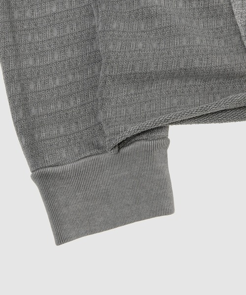 JOHN ELLIOTT（ジョンエリオット）の「Raw  Edge  Jacquard  Terry Hoodie（パーカー・メンズ・チャコール・X-LARGE/MEDIUM/LARGE）」の3枚目の写真
