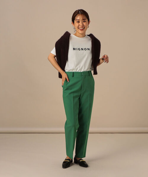NOLLEY’S Sophi（ノーリーズソフィ）の「ダブルクロススティックパンツ（その他パンツ・レディース・ピンク/ブルー/グリーン・38/36/34）」の21枚目の写真