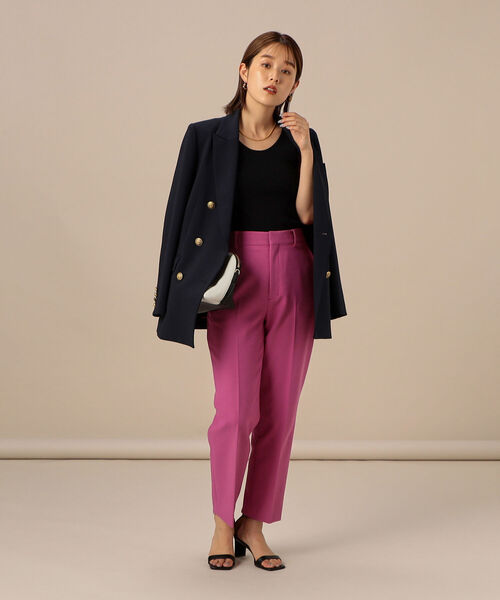 NOLLEY’S Sophi（ノーリーズソフィ）の「ダブルクロススティックパンツ（その他パンツ・レディース・ピンク/ブルー/グリーン・38/36/34）」の16枚目の写真
