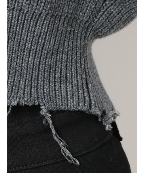 EMODA(エモダ)の「クラッシュリブショートカーディガン(カーディガン/ボレロ・レディース・ブラック/グレー/レッド/ブルー・FREE)」の20枚目の写真