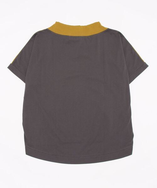 Rydia（リディア）の「配色ルーズネックプルオーバー（Tシャツ/カットソー・レディース・グリーン/アイボリー/マスタード/スミクロ・M）」の17枚目の写真