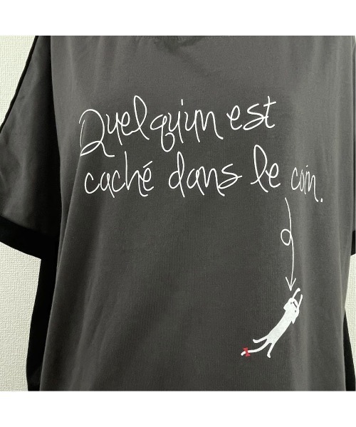 Rydia（リディア）の「配色ルーズネックプルオーバー（Tシャツ/カットソー・レディース・グリーン/アイボリー/マスタード/スミクロ・M）」の10枚目の写真