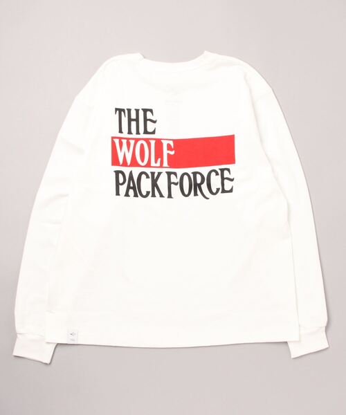 WP（ダブリューピー）の「WP / ダブリューピー：WP×CAMBER THE WOLF HEARTS L/Tee：WP07-T118[WAX]（Tシャツ/カットソー・メンズ・ホワイト×レッド/ブラック×ブルー・XL/L/XXL）」の3枚目の写真