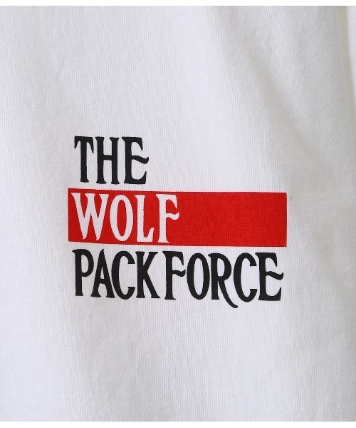 WP（ダブリューピー）の「WP / ダブリューピー：WP×CAMBER THE WOLF HEARTS L/Tee：WP07-T118[WAX]（Tシャツ/カットソー・メンズ・ホワイト×レッド/ブラック×ブルー・XL/L/XXL）」の6枚目の写真