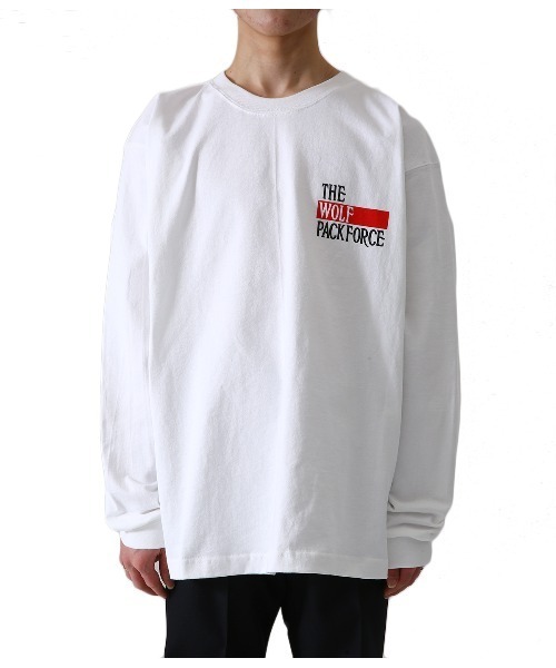 WP（ダブリューピー）の「WP / ダブリューピー：WP×CAMBER THE WOLF HEARTS L/Tee：WP07-T118[WAX]（Tシャツ/カットソー・メンズ・ホワイト×レッド/ブラック×ブルー・XL/L/XXL）」の10枚目の写真