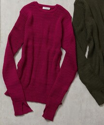 FREAK'S STORE | 【WEB限定】タックリブソリッドプルオーバー(ニット/セーター)