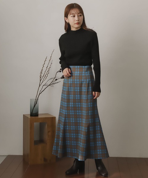 SENSE OF PLACE by URBAN RESEARCH（センスオブプレイスバイアーバンリサーチ）の「ランダムリブコンパクトセーター（ニット/セーター・レディース・アイボリー/ブラック/グリーン/ブルー・ONE）」の21枚目の写真