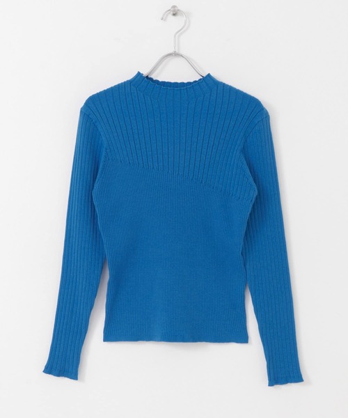 SENSE OF PLACE by URBAN RESEARCH（センスオブプレイスバイアーバンリサーチ）の「ランダムリブコンパクトセーター（ニット/セーター・レディース・アイボリー/ブラック/グリーン/ブルー・ONE）」の9枚目の写真