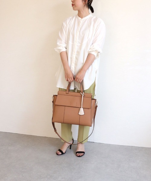 MIAN (ミアン)の「ANNABEL / ダブルフラップA4トートバッグ(トートバッグ・レディース・ブラック/ベージュ/グレー/モカ/ライトベージュ・FREE)」の12枚目の写真