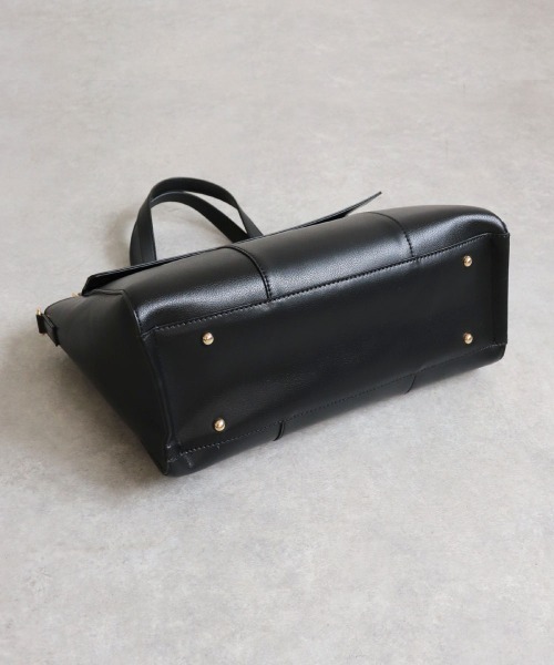 MIAN (ミアン)の「ANNABEL / ダブルフラップA4トートバッグ(トートバッグ・レディース・ブラック/ベージュ/グレー/モカ/ライトベージュ・FREE)」の19枚目の写真