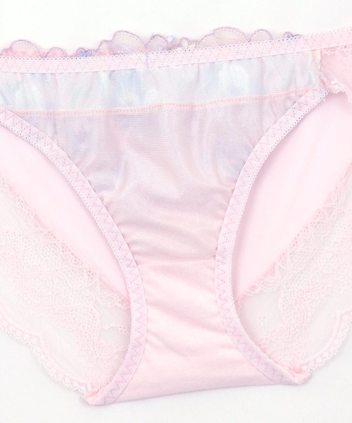 fran de lingerie(フランデランジェリー)の「Falling Flowers フォーリングフラワーズ ブラ&ショーツセット B65-G80カップ(ブラ&ショーツ・レディース・サックスブルー/ピンク/アイボリー・B65/B70/C70/D70/B75/C65/C75/D65/D75/D80/E70/F70/F75/G65/E65/E80/F65/F80/G80/G75/E75/G70)」の7枚目の写真