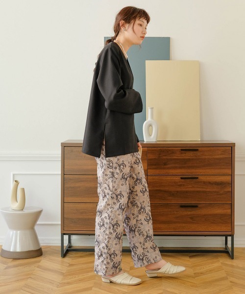 Bab（バブ）の「リバーシブルジャガードパンツ（その他パンツ・レディース・マスタード/ネイビー・M）」の20枚目の写真