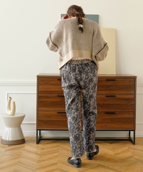 Bab（バブ）の「リバーシブルジャガードパンツ（その他パンツ・レディース・マスタード/ネイビー・M）」の16枚目の写真