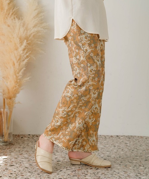 Bab（バブ）の「リバーシブルジャガードパンツ（その他パンツ・レディース・マスタード/ネイビー・M）」の5枚目の写真