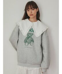 merry jenny | bear embroideryトレーナー(Tシャツ/カットソー)