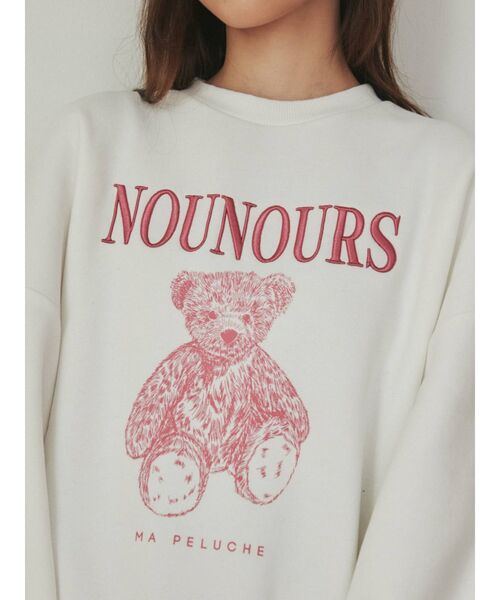 merry jenny（メリージェニー）の「bear embroideryトレーナー（Tシャツ/カットソー・レディース・オフホワイト/グレー/レッド・FREE）」の15枚目の写真