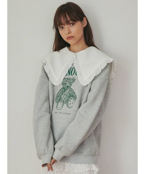 merry jenny（メリージェニー）の「bear embroideryトレーナー（Tシャツ/カットソー・レディース・オフホワイト/グレー/レッド・FREE）」の18枚目の写真
