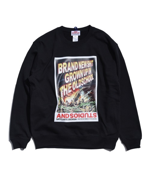 ANDSTUDIOS（アンドステュディオス）の「ANDSTUDIOS（アンドステュディオス）COLLIDE クルーネック ビッグシルエット スウェット トレーナー（スウェット・レディース・パープル/グレー/グリーン/クリーム/ワインレッド/ブラック/カーキ・ONE SIZE）」の2枚目の写真