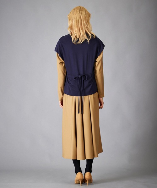 サイラス カジュアルドレス BACK LAYERED DRESS SILAS 111212041001 レディース ベージュ Free サイラス] カジュアルドレス BACK LAYERED DRESS 111212041001
