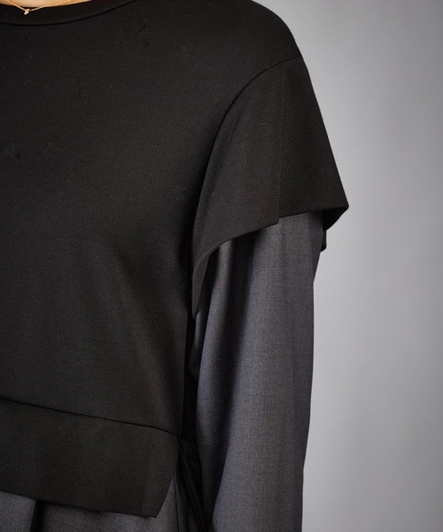 SILAS（サイラス）の「LAYERED DRESS（ワンピース・レディース・ベージュ/グリーン/チャコール・ONE SIZE）」の10枚目の写真