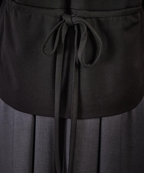 SILAS（サイラス）の「LAYERED DRESS（ワンピース・レディース・ベージュ/グリーン/チャコール・ONE SIZE）」の13枚目の写真