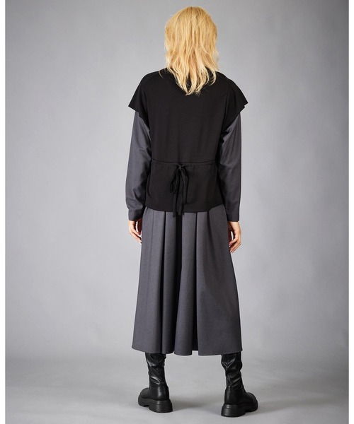 SILAS（サイラス）の「LAYERED DRESS（ワンピース・レディース・ベージュ/グリーン/チャコール・ONE SIZE）」の16枚目の写真