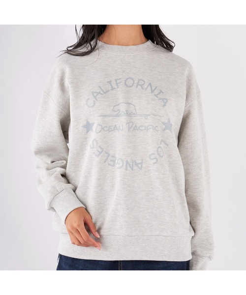 Ocean Pacific(オーシャンパシフィック)の「Ocean Pacific/オーシャンパシフィック スウェット クルーネック 長袖 リブ ドロップショルダー トップス トレーナー(スウェット・レディース・チャコールグレー/ヘザーグレー/ベージュ/グリーン/ホワイト・L/XL/M)」の18枚目の写真