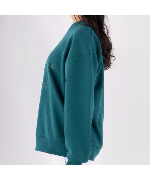 Ocean Pacific(オーシャンパシフィック)の「Ocean Pacific/オーシャンパシフィック スウェット クルーネック 長袖 リブ ドロップショルダー トップス トレーナー(スウェット・レディース・チャコールグレー/ヘザーグレー/ベージュ/グリーン/ホワイト・L/XL/M)」の8枚目の写真