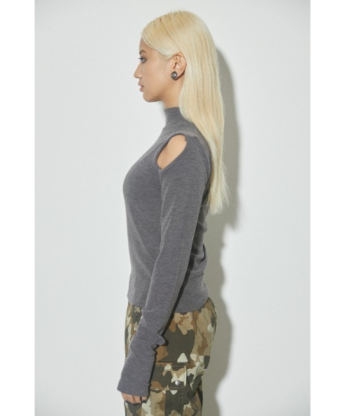 SHOULDER HOLE CUT TOPS トップス（Tシャツ/カットソー）｜LAGUA GEM（ラグアジェム）のファッション通販