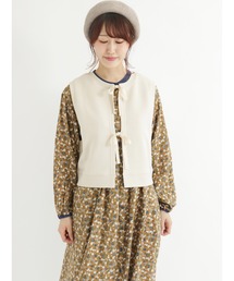 Samansa Mos2 | 前後着ミニ裏毛ベスト(Tシャツ/カットソー)