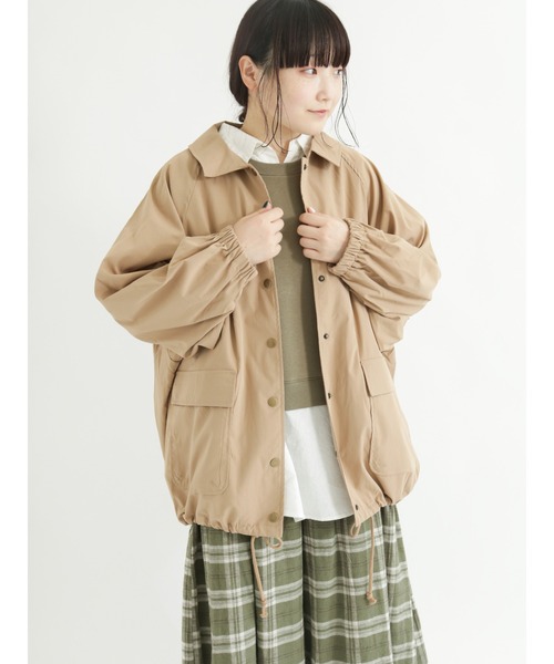 Samansa Mos2（サマンサ モスモス）の「◎前後着ミニ裏毛ベスト（Tシャツ/カットソー・レディース・ブラウン/キナリ/カーキ・ﾌﾘ-）」の6枚目の写真