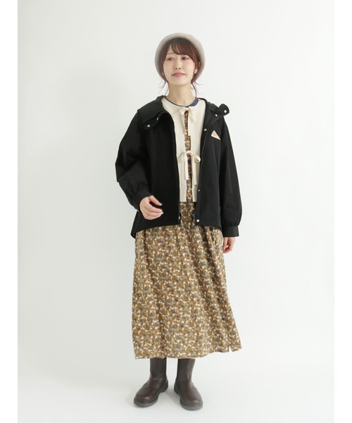 Samansa Mos2（サマンサ モスモス）の「◎前後着ミニ裏毛ベスト（Tシャツ/カットソー・レディース・ブラウン/キナリ/カーキ・ﾌﾘ-）」の4枚目の写真