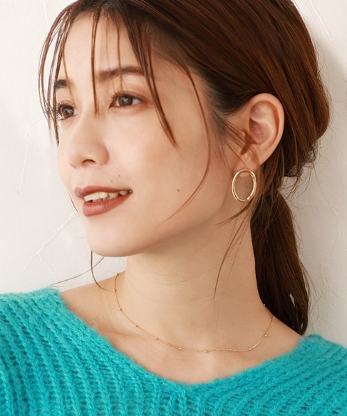 Pierrot(ピエロ)の「【silver925】925ポストリングピアス(ピアス(両耳用)・レディース・シルバー/ゴールド・FREE)」の1枚目の写真