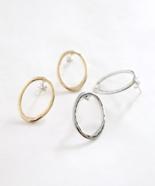 Pierrot(ピエロ)の「【silver925】925ポストリングピアス(ピアス(両耳用)・レディース・シルバー/ゴールド・FREE)」の11枚目の写真