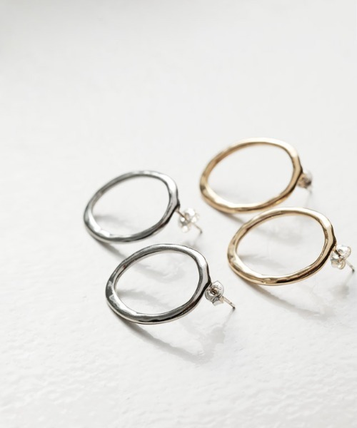 Pierrot(ピエロ)の「【silver925】925ポストリングピアス(ピアス(両耳用)・レディース・シルバー/ゴールド・FREE)」の16枚目の写真