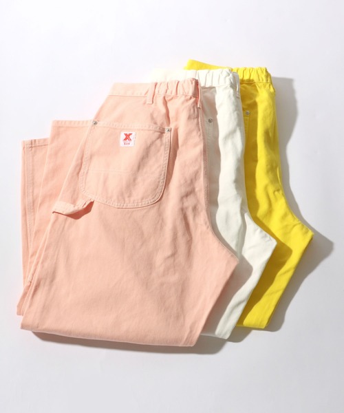 Lee(リー)の「Lee(リー) X-LINE ペインターパンツ/ワイドデニムパンツ/ワイドカラーパンツ(デニムパンツ・メンズ・ブルー/イエロー/オレンジ/ピンク/ブルー系その他/ホワイト/ブルー系その他2/グリーン・L/M/XL)」の7枚目の写真
