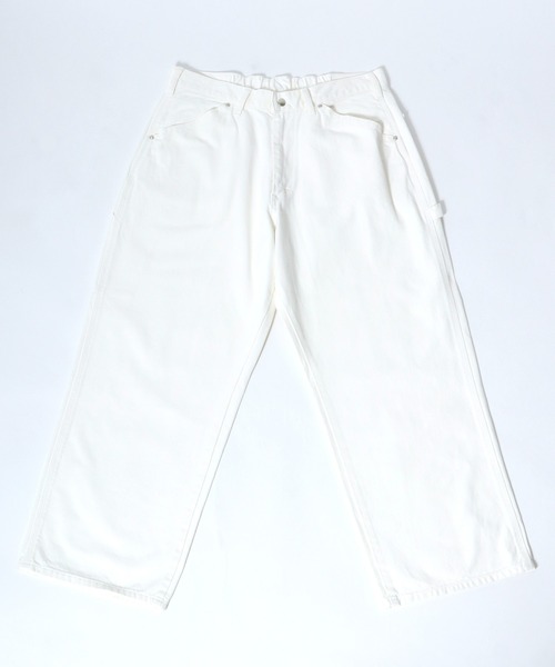 Lee(リー)の「Lee(リー) X-LINE ペインターパンツ/ワイドデニムパンツ/ワイドカラーパンツ(デニムパンツ・メンズ・ブルー/イエロー/オレンジ/ピンク/ブルー系その他/ホワイト/ブルー系その他2/グリーン・L/M/XL)」の9枚目の写真