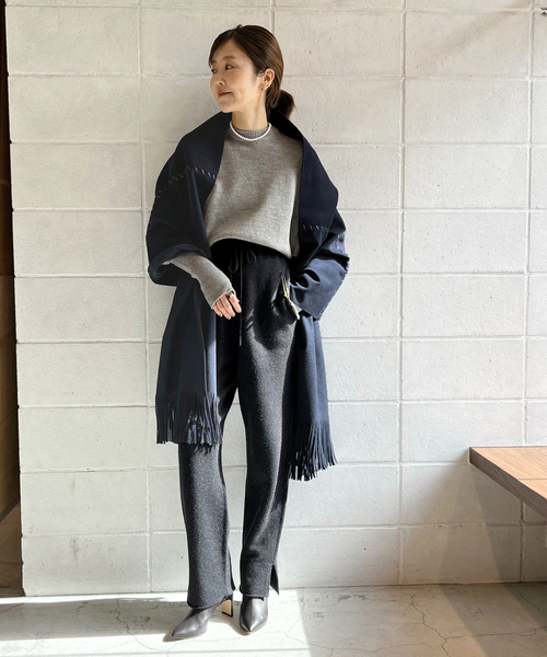 plage（プラージュ）の「【FULADD/フラード】 ECO SUEDE ストール（マフラー・レディース・ネイビー・FREE）」の12枚目の写真