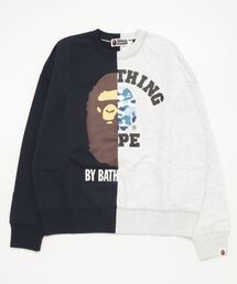 COLLEGE & BY BATHING LOOSE FIT CREWNECK M
