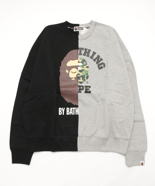 A BATHING APE(アベイシングエイプ)の「COLLEGE & BY BATHING LOOSE FIT CREWNECK M(スウェット・メンズ・ブラック/ネイビー・LARGE/SMALL/XX-LARGE/X-LARGE)」の2枚目の写真