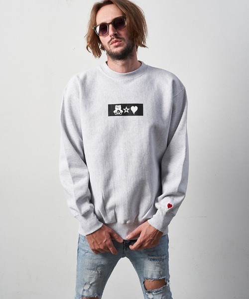 STUD MUFFIN（スタッドマフィン）の「msw1232-12ozヘビーウエイト裏毛パイル ボックス-サークルグラム発泡キューブプリント スエットシャツ（スウェット・メンズ・ブラック/アッシュ・2/4/3）」の17枚目の写真